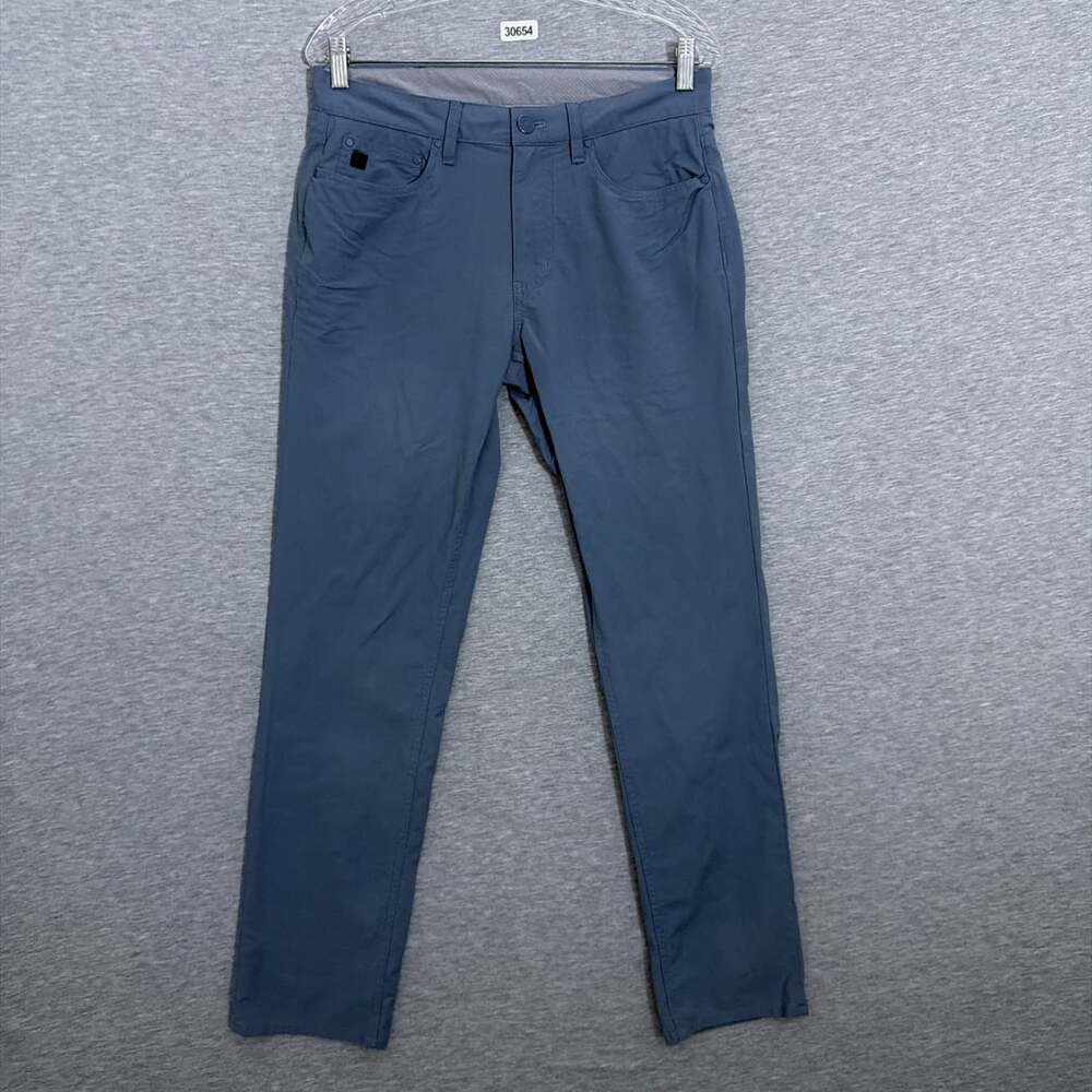 Vineyard Vines Men's 31x32 Blue Performance On-The-Go 5 Pocket Pants